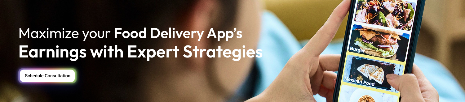 CTA Food Delivery App Monetization Model