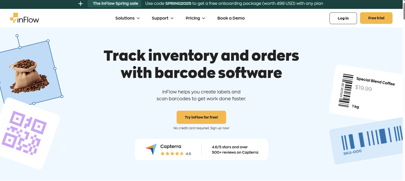 Inflow Inventory Barcode Generator