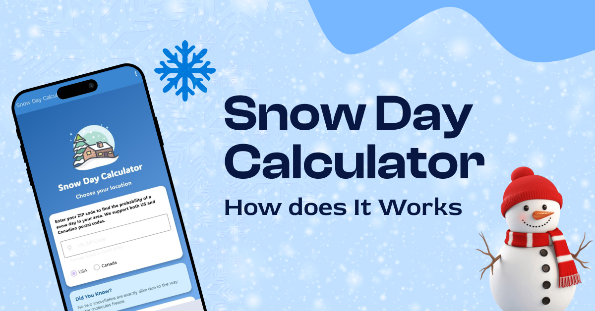 Snow Day Calculator How does It Works