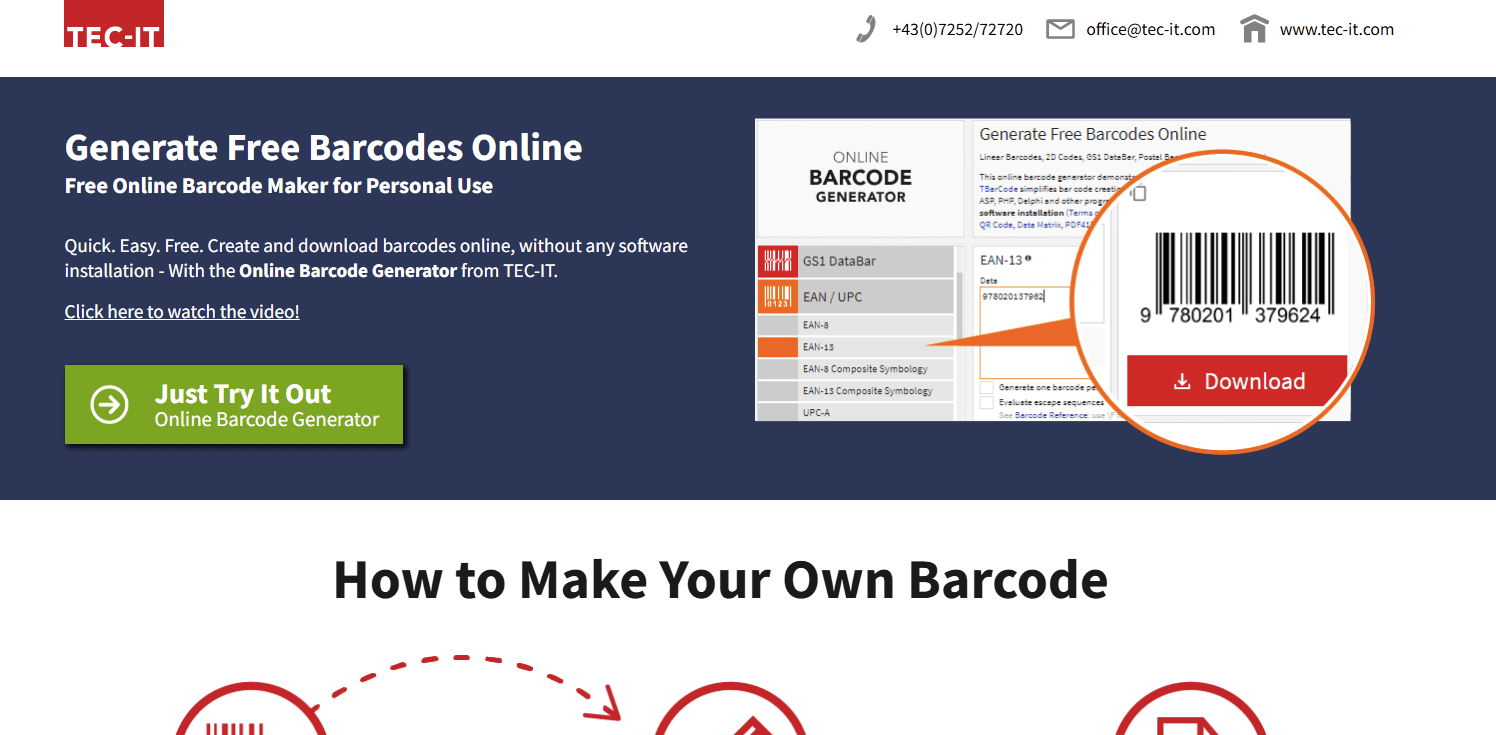 TEC-IT Online Barcode Generator